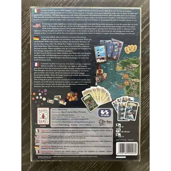 Bretagne Board Game by Marco Pozzi 2015 Placentia Games, New and Sealed - Picture 2 of 7